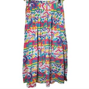 Vintage vibrant maxi skirt Size medium womens